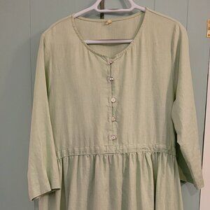 Long linen dress